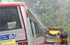 KSRTC Bus Truck head on collision, 4 critically injured